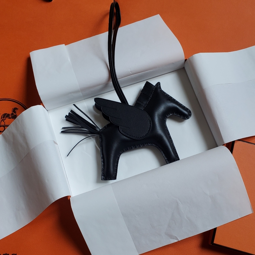 RARE Hermes Rodeo Pegase SO BLACK MM
